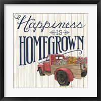 Happiness is Homegrown Fine Art Print