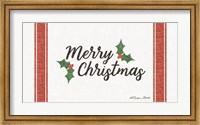 Merry Christmas Grain Sack Fine Art Print