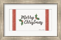 Merry Christmas Grain Sack Fine Art Print