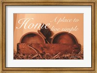Home a Place to Live Simple Fine Art Print