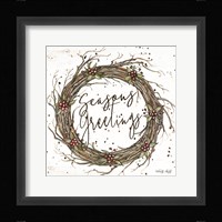 Seasons Greetings Wreath Fine Art Print