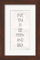 Love You to the Moon and Back Fine Art Print