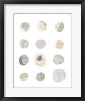 Geometric Collage II on White Neutral Fine Art Print