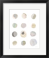 Geometric Collage II on White Neutral Fine Art Print