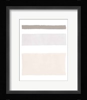 Painted Weaving IV Neutral on White Framed Print