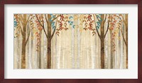 Down to the Woods Autumn Teal Crop Fine Art Print