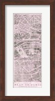 Plan de Paris Panel on Wood v2 Blush Fine Art Print