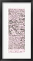 Plan de Paris Panel on Wood v2 Blush Fine Art Print