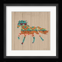Southwestern Vibes IV on Walnut Framed Print
