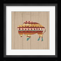 Southwestern Vibes II on Walnut Framed Print
