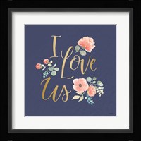 Blooming Delight VI Blue Framed Print