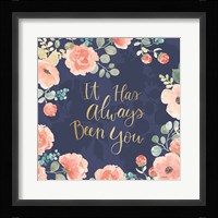 Blooming Delight V Blue Framed Print