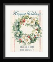 Floursack Holiday Bright II Framed Print