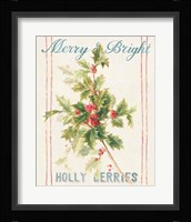 Floursack Holiday Bright I Framed Print