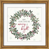 Holiday on the Farm IX Merry and Bright Fine Art Print