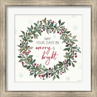 Holiday on the Farm IX Merry and Bright Fine Art Print