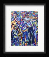 New Orleans Street Jazz Music Framed Print