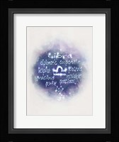 Starlight Astology Libra Framed Print