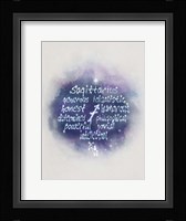 Starlight Astology Sagitarius Framed Print