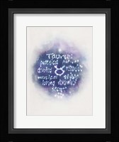 Starlight Astology Taurus Framed Print