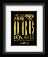 Aquarius Framed Print