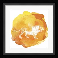 Color Spot Safari Animals Lion Framed Print