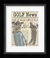 Golf News 1 Fine Art Print
