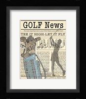 Golf News 2 Fine Art Print