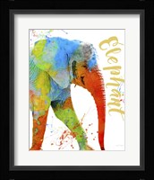 Colorful Safari Animals C Framed Print