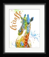 Colorful Safari Animals D Framed Print