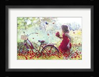 Flowers Girl Fine Art Print