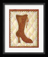 Boots Brown With Curlicues Fine Art Print