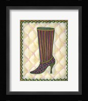 Boots Striped With Paisley Framed Print
