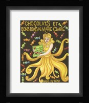 Food Labels Chocolat Framed Print