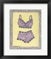 Lingerie Pink Bra Panties Fine Art Print
