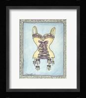 Lingerie Yellow Merry Widow Fine Art Print