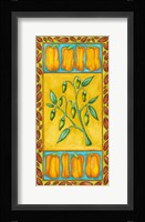 Peppers Multi Green Fine Art Print