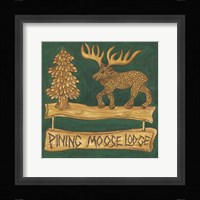 Adirondack Pining Moose Lodge Fine Art Print