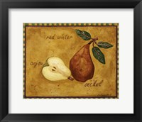 Pear Red Winter Anjou Seckel Fine Art Print