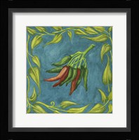 Peppers Red And Green Square Fine Art Print