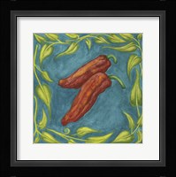Peppers Red Square Fine Art Print
