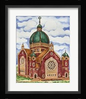 Synagogue Katowice Exterior Framed Print