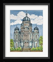 Synagogue Lodz Exterior Framed Print
