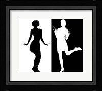 Black and White Flappers 2 Fine Art Print