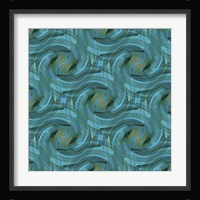 Blue Swirl Repeat Fine Art Print