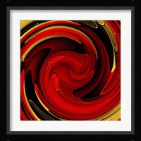Red Gold Swirl Fine Art Print