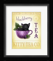 Blackberry Tea Cat Framed Print