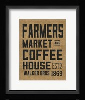 Farmers Market Coffee House Fine Art Print