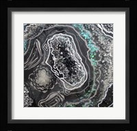 Tourmaline Black and Silver Fine Art Print
