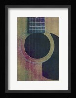 Coloured Guitar Fine Art Print